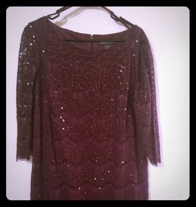 Stunning maroon cocktail dress